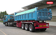 コダイラ型 バーチカルダンプトレーラー 土砂運搬用　3軸　車輌総重量36トン車（角底タイプ、リヤコンビネーションゲート付）