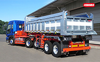 コダイラ型 バーチカルダンプトレーラー 土砂運搬用　2軸　車輌総重量33トン車（ロングタイプ）