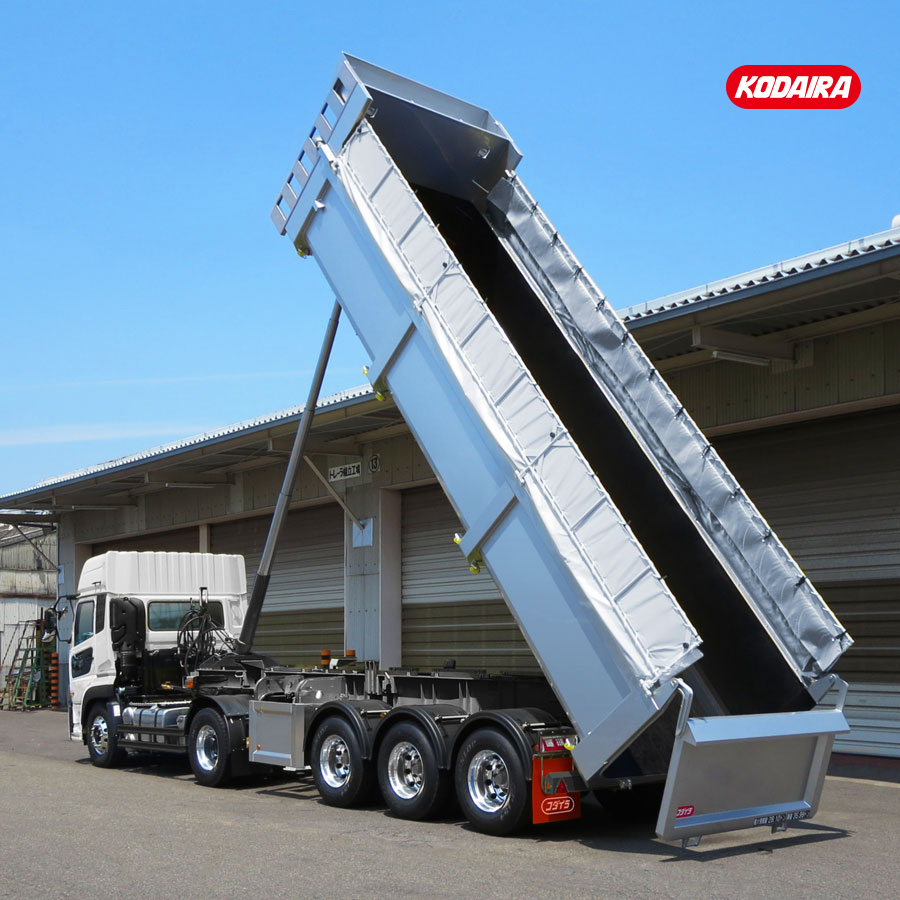 新保安基準対応 フラッツモール型 ズームダンプトレーラー 土砂運搬用 3軸 車輌総重量36トン車(SP超高積載タイプ)