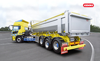 フラッツモール型 ズームダンプトレーラー 土砂運搬用　3軸　車輌総重量36トン車;
（SP超高積載タイプ）