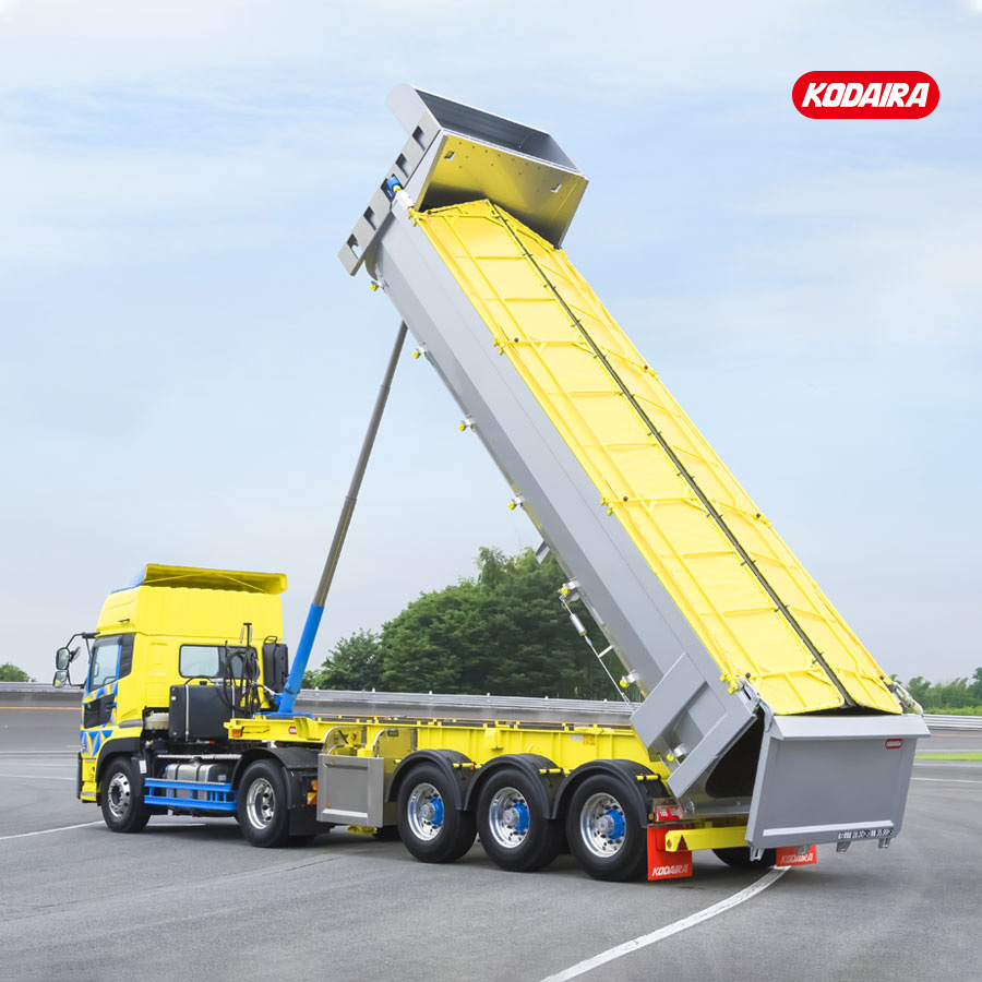 フラッツモール型 ズームダンプトレーラー 土砂運搬用 3軸 車輌総重量36トン車(SP超高積載タイプ)