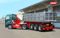 フラッツモール型　アルミズームダンプトレーラー　土砂運搬以外用　3軸　車輌総重量36トン車　（アルミ超高積載量タイプ）