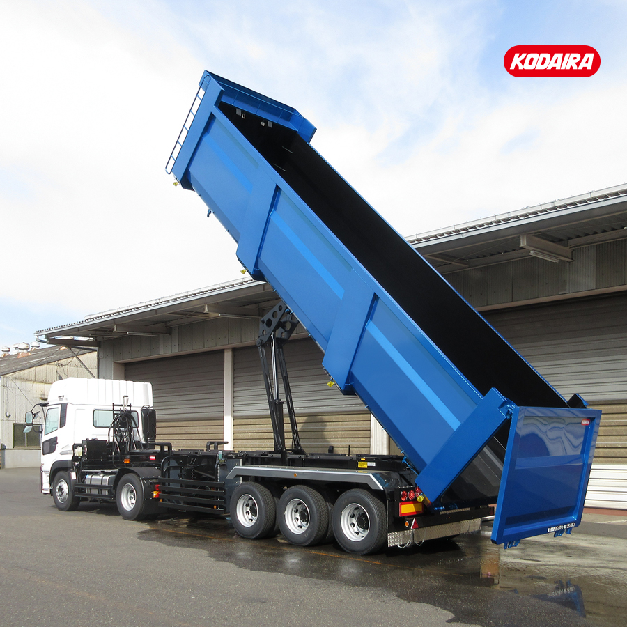 コダイラ型 バーチカルダンプトレーラー 土砂運搬以外用 3軸 車輌総重量36トン車(大容量タイプ)